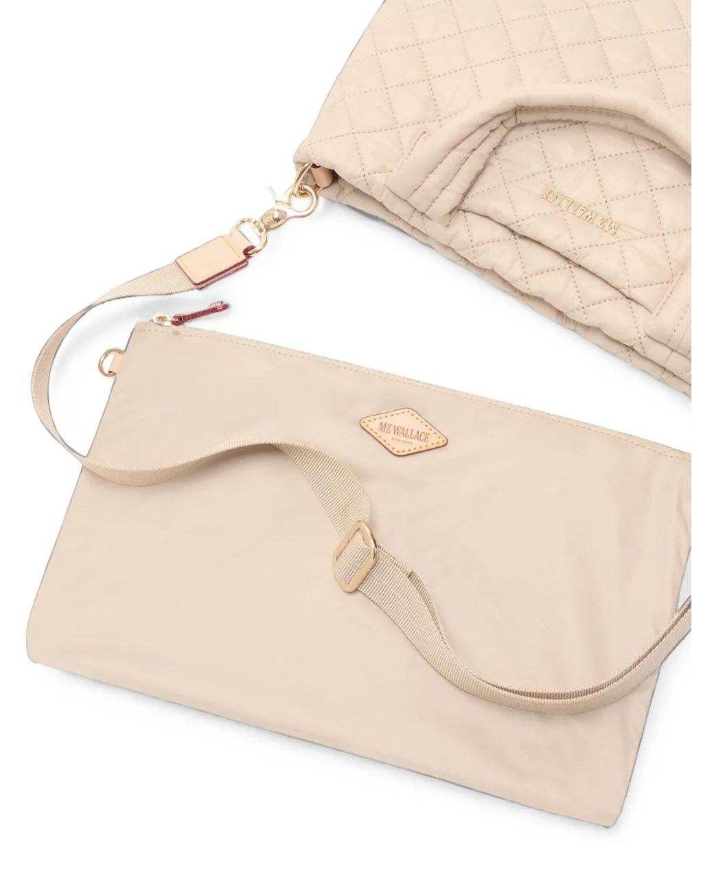 MZ Wallace Natural Small Metro Tote Deluxe Tote Bag