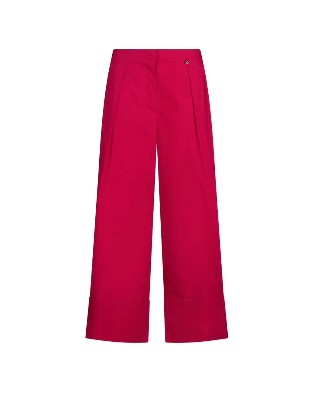 Liu Jo Red Pantalon À Coupe Évasée