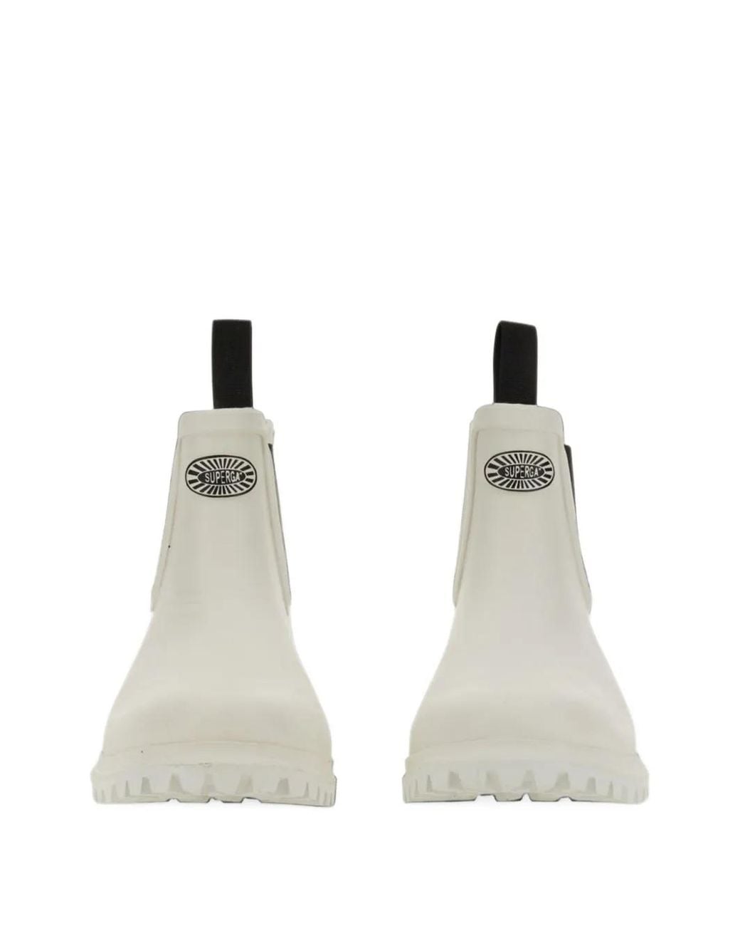Superga White 798 Rain Boots