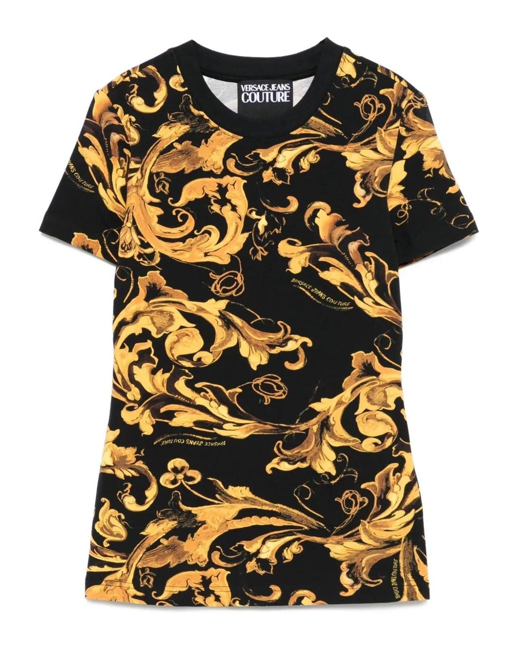 Versace Jeans Couture Black All-Over Print T-Shirt