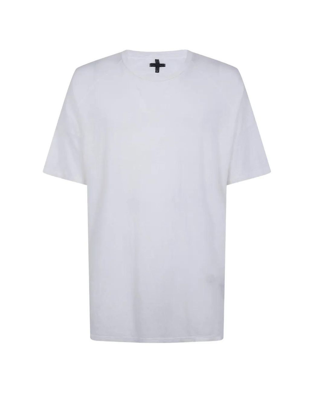 MD75 White Raglan-Detail T-Shirt for men