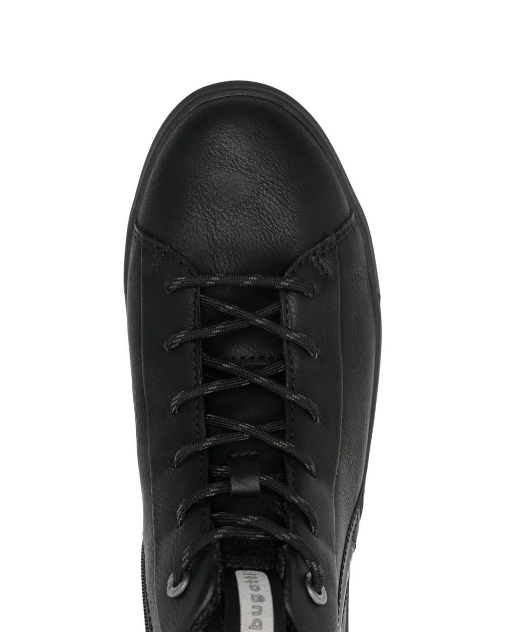 Bugatti Black Lace-Up Zip Booties for men