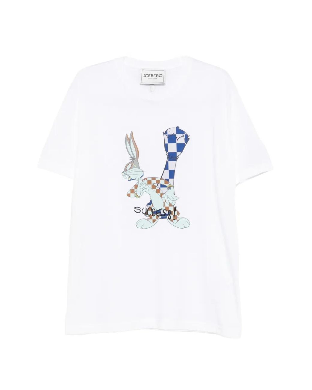 Iceberg White X Bugs Bunny Short-Sleeve T-Shirt for men