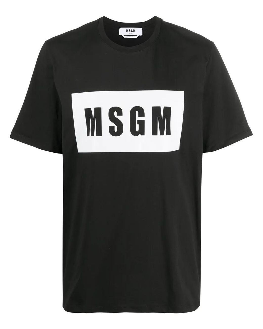 Camiseta Con Logo Estampado MSGM de hombre de color Black