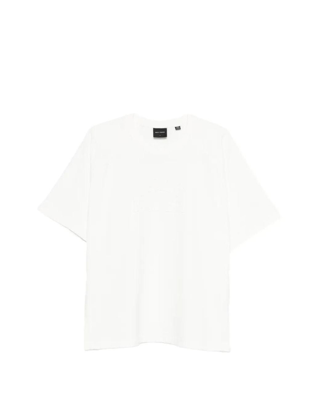 Daily Paper White Logo-Embossed T-Shirt for men