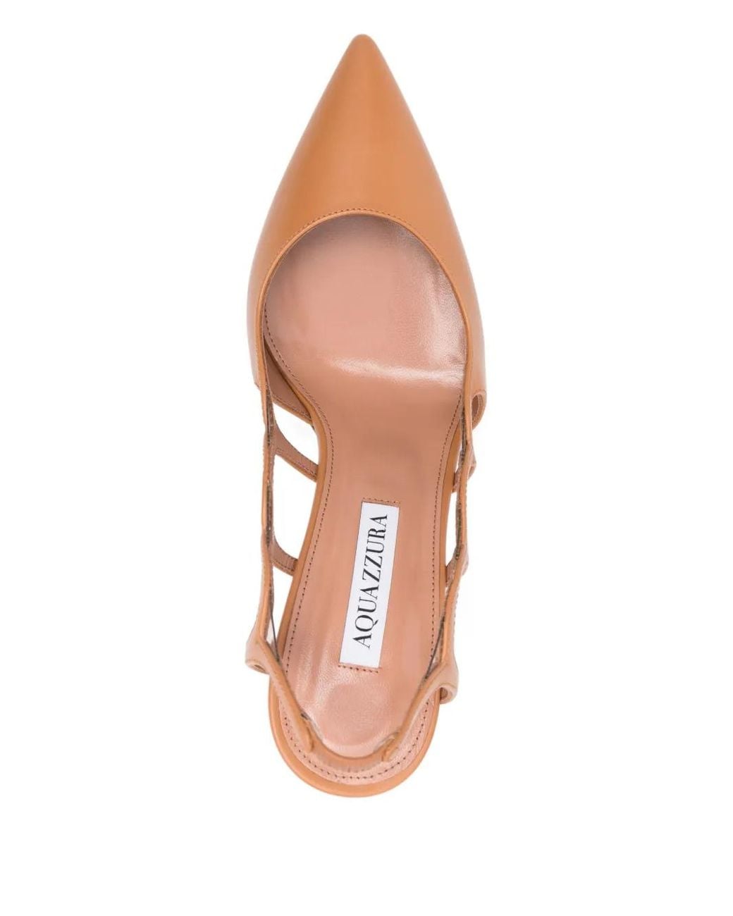 Aquazzura Pink 90Mm Slingback Cut-Out Pumps