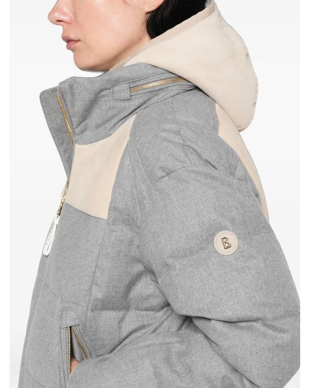 Plumífero Moja Con Capucha Bogner de color Gray