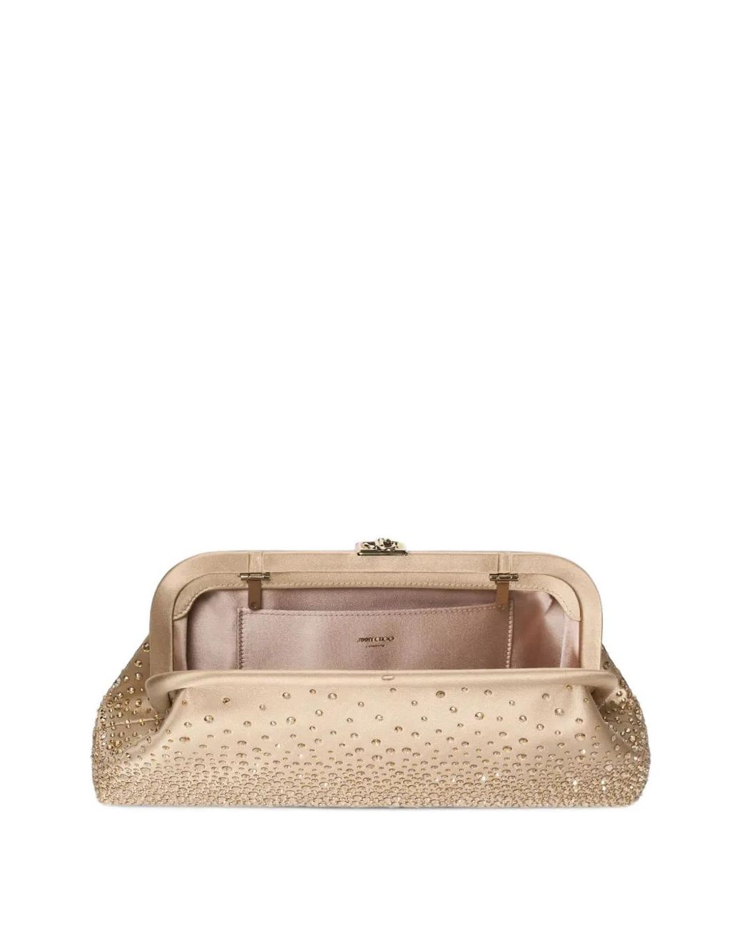 Jimmy Choo Natural Skylar Clutch Bag