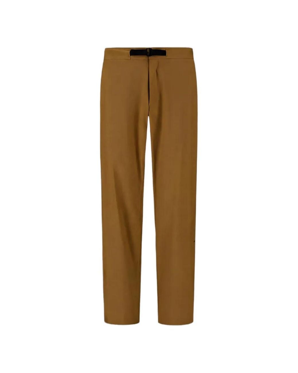 Laminar Natural Woven Belt-Strap Trousers for men