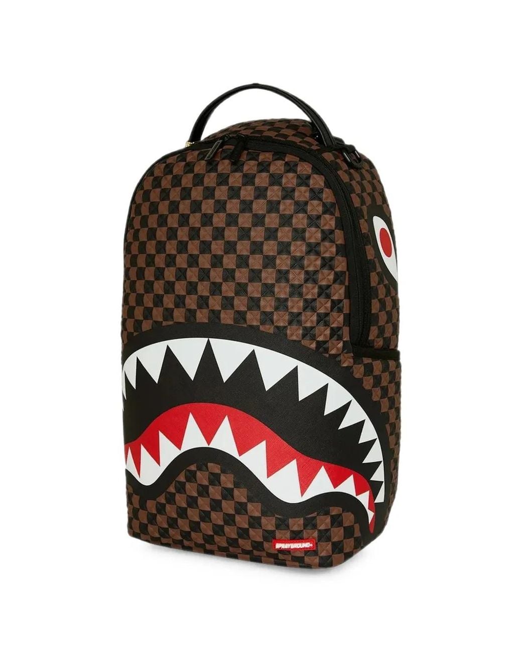 Sprayground Shark Mouth Checkered Backpack