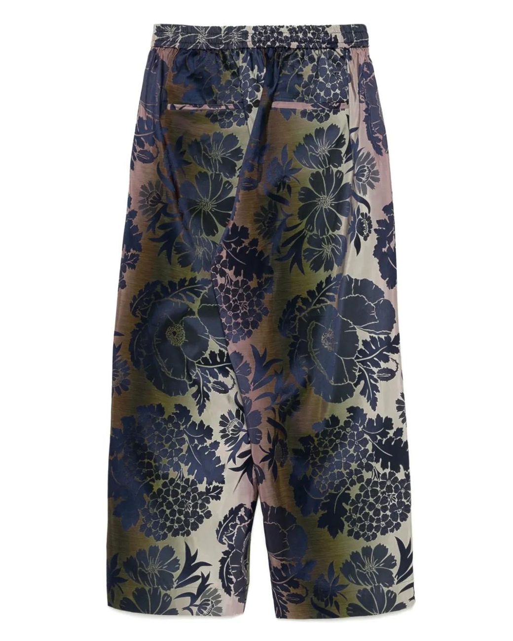 Biyan Blue Jacquard Pants