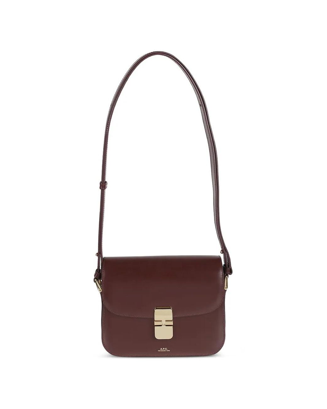 A.P.C. Purple Small Grace Shoulder Bag