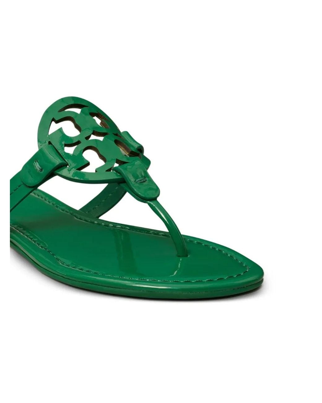 Tory Burch Green Miller Cut Out Sandals