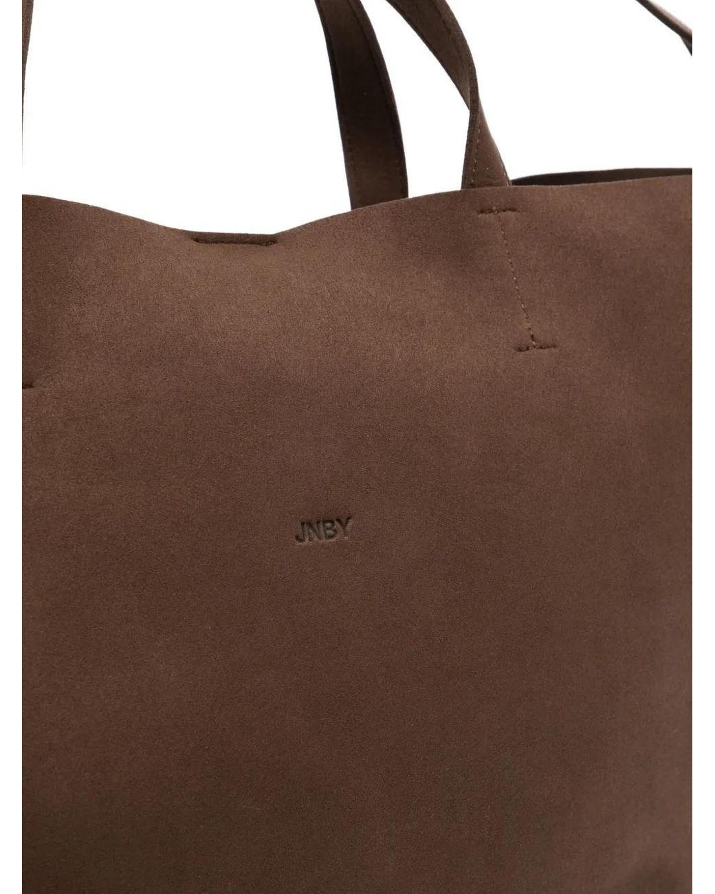Borsa Tote Con Logo di JNBY in Brown