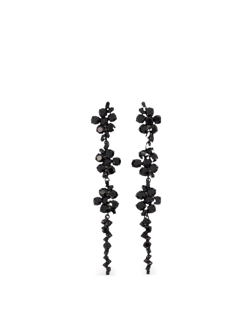 Simone Rocha White Floral Drip Earrings
