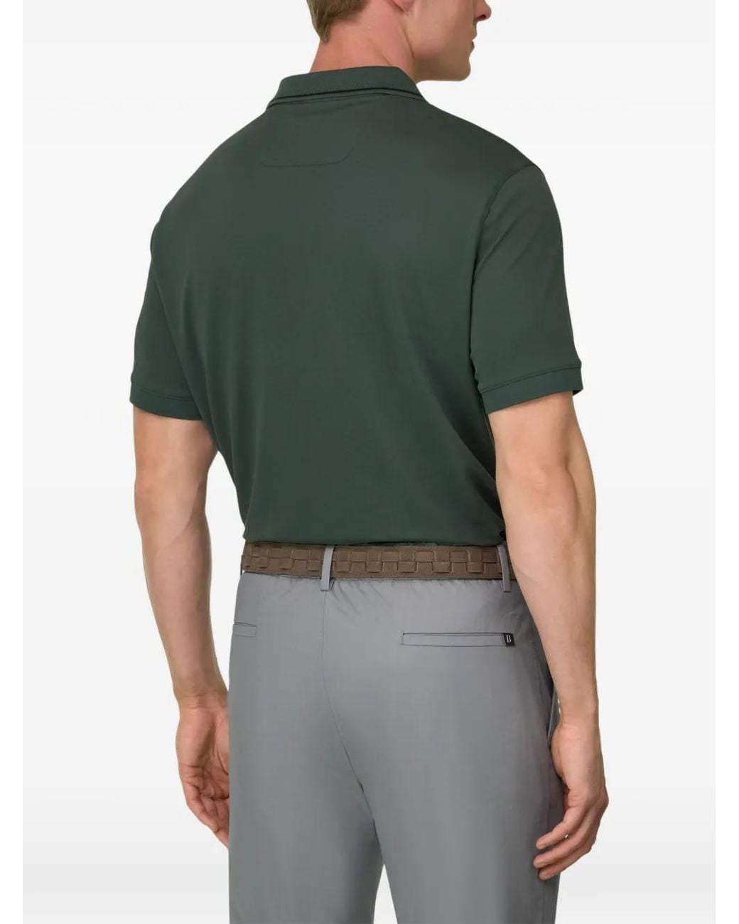T-Shirt Con Collo Aperto di Boggi in Green da Uomo