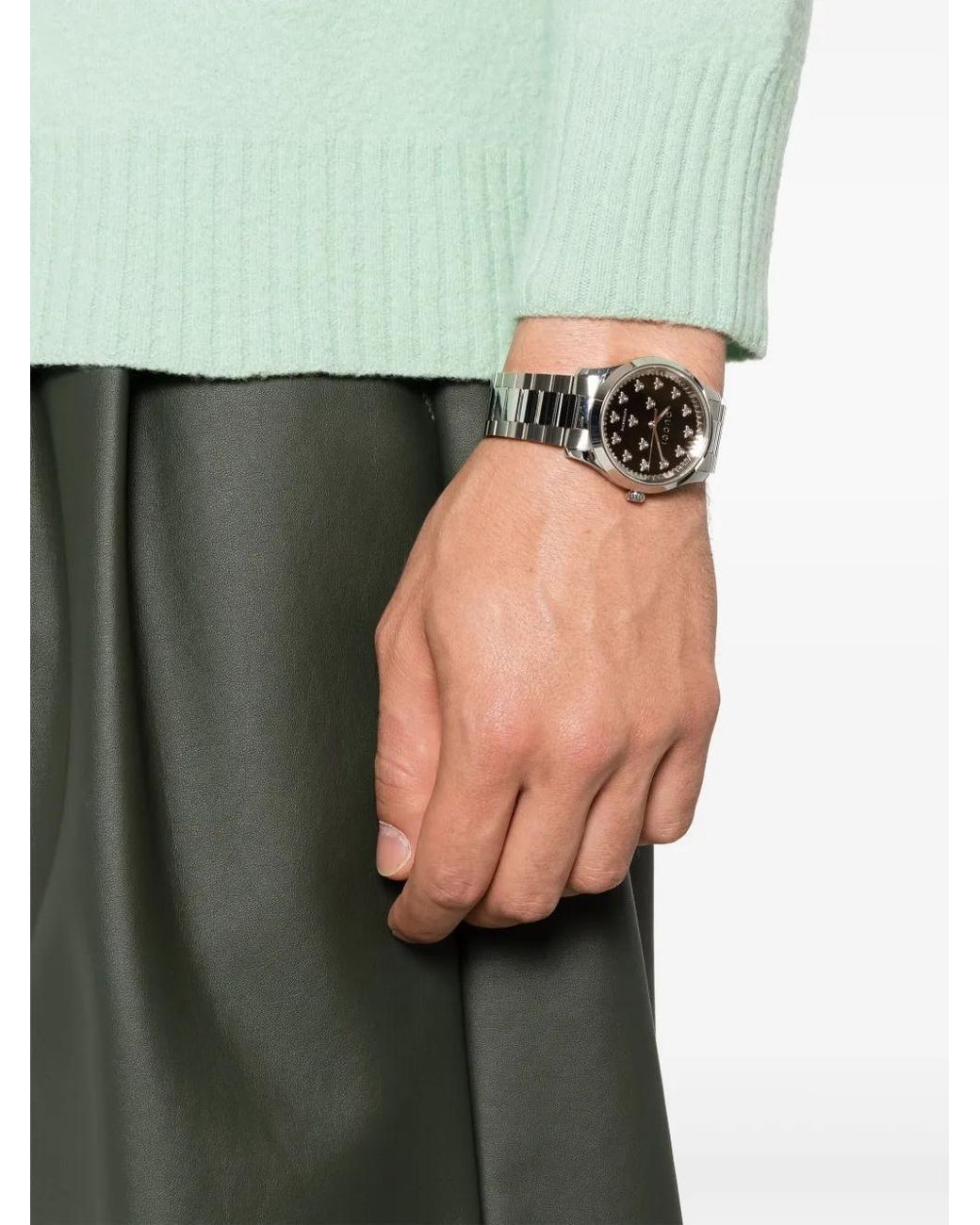 Gucci White G-Timeless 38Mm