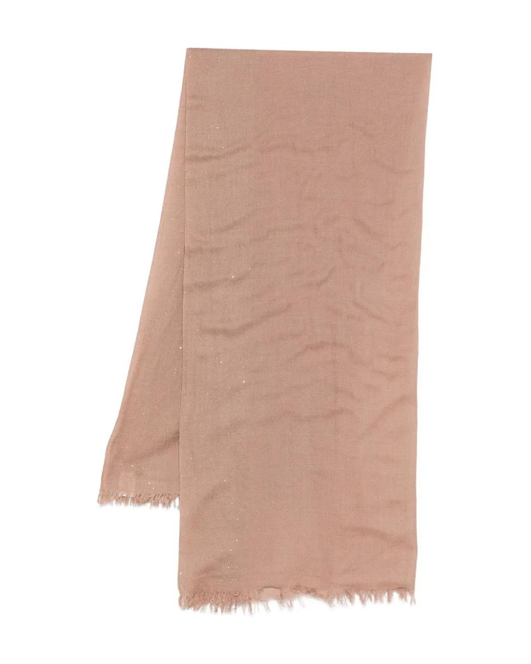 Faliero Sarti Natural Fringed Scarf