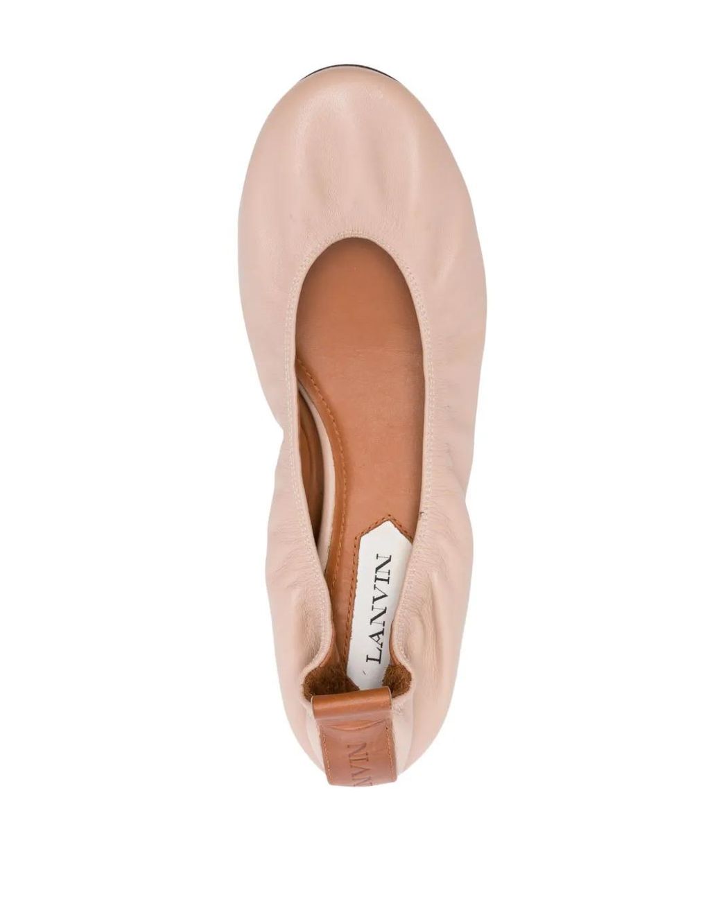 Lanvin Pink Ballerina Nappa Shoes