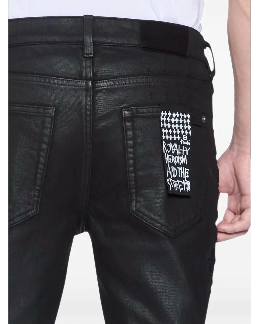 Ksubi Blue Van Winkle Backstage Applique Jeans for men