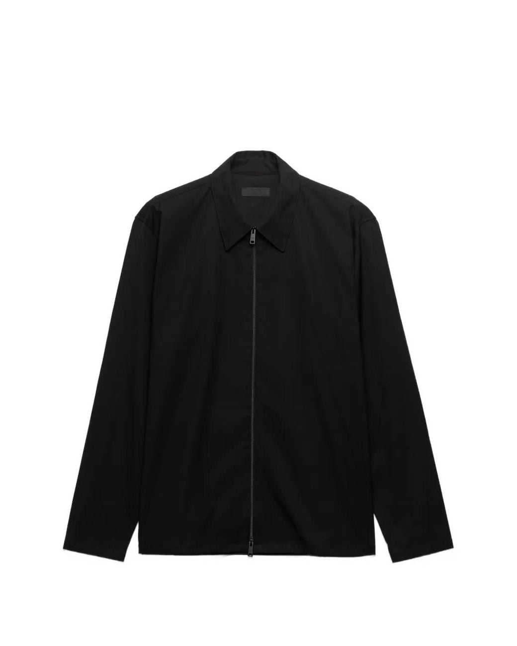 Prada Black Stretch Cotton Shirt for men
