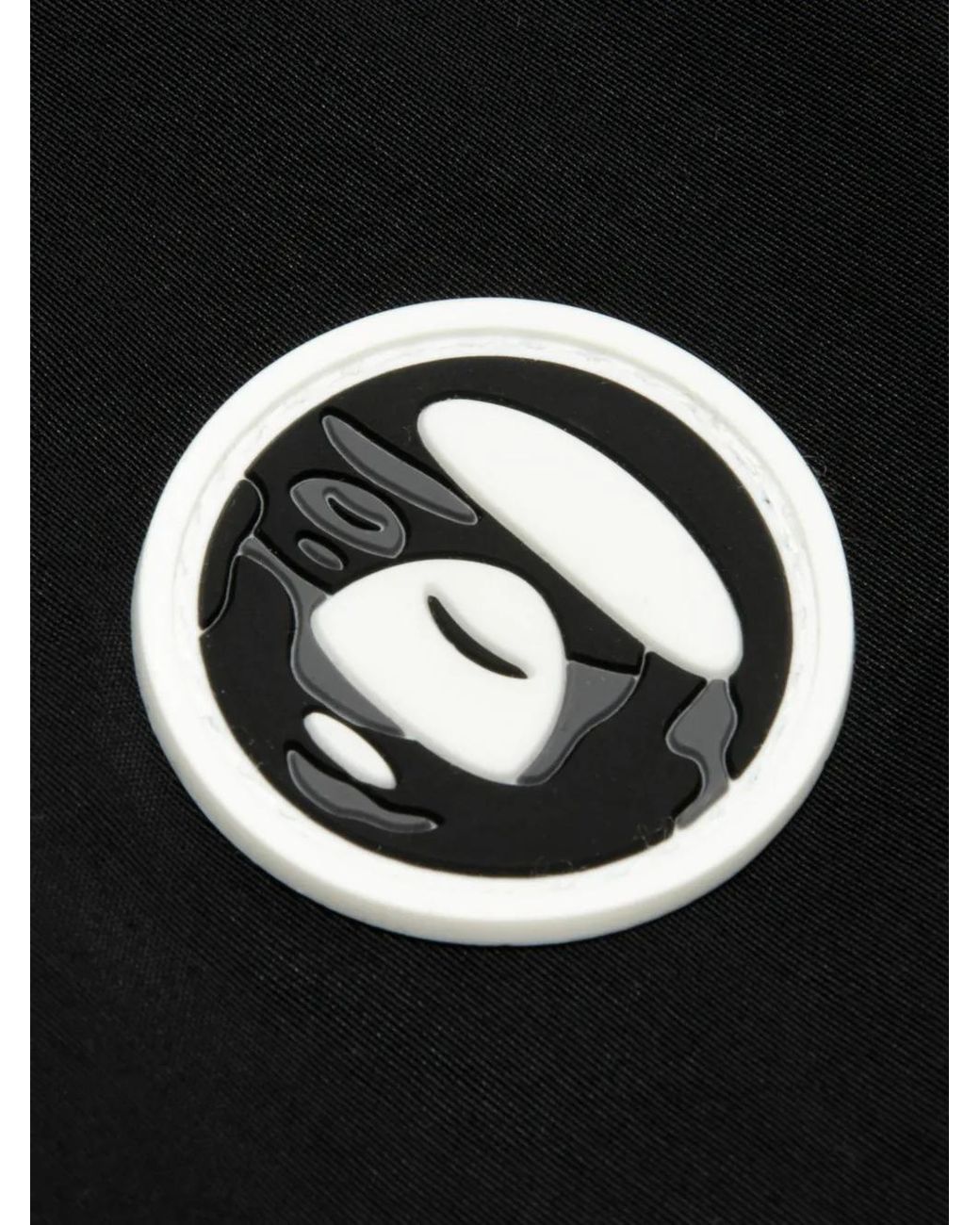 Aape By A Bathing Ape Black Logo Hooded Jacket for men