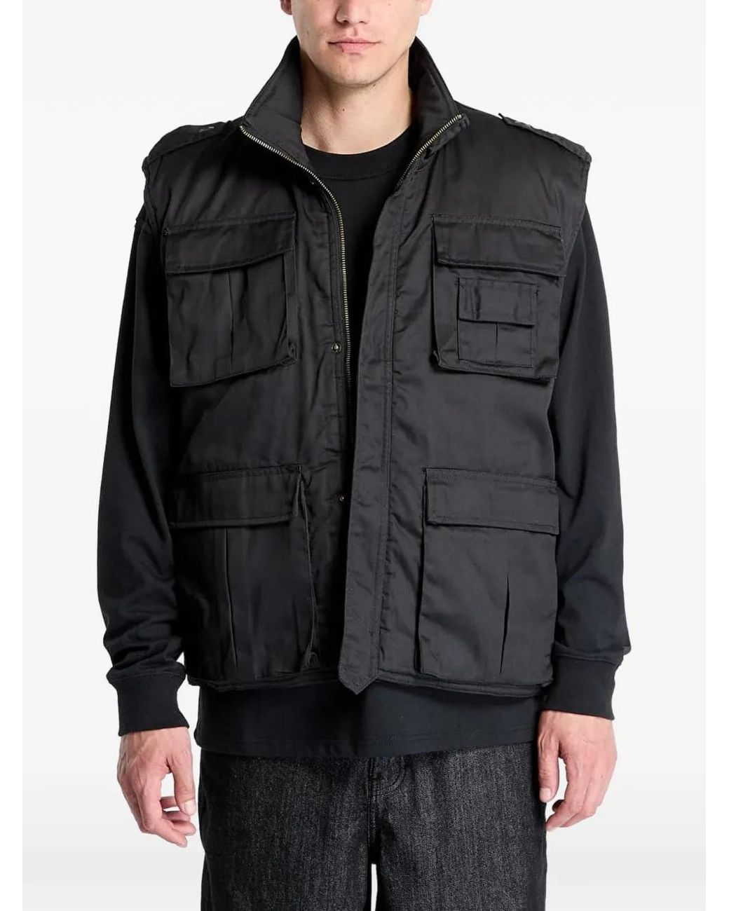 Chaleco Ranger Con Múltiples Bolsillos Urban Classics de hombre de color Black
