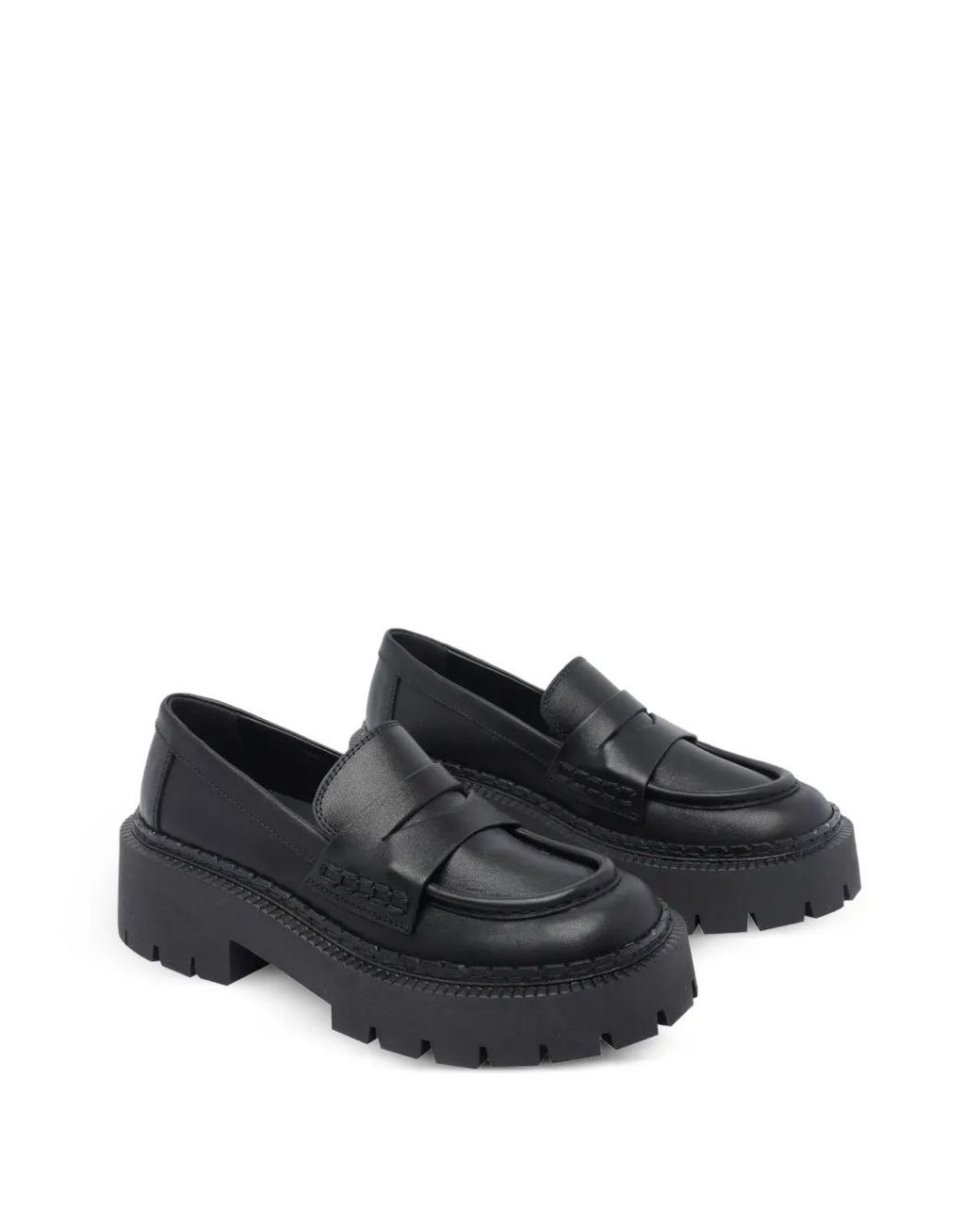 Vic Matié Black Platform Loafers