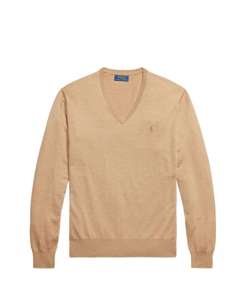 Polo Ralph Lauren Natural V-Neck Wool Sweater for men