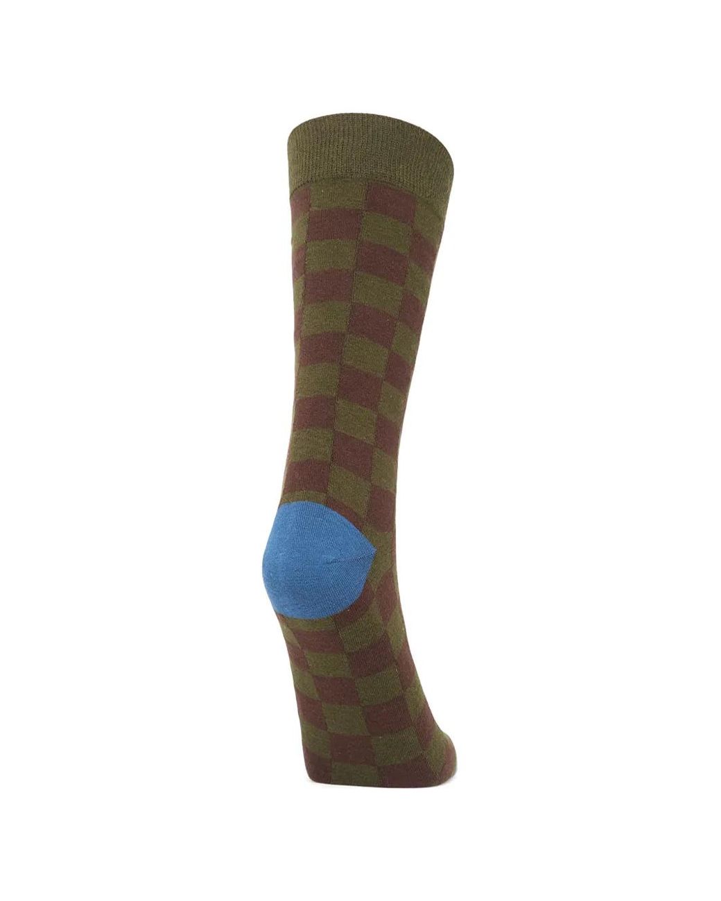Brain Dead Gray Logohead Checkered Socks
