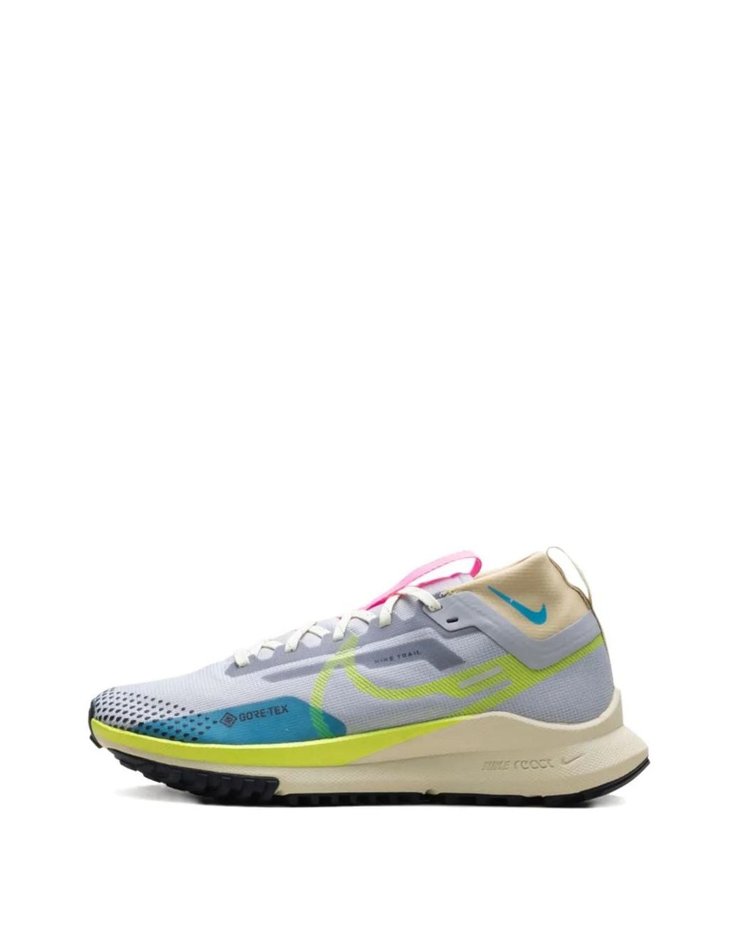 Nike Blue React Pegasus Trail 4 "Wolf/Volt" Sneakers