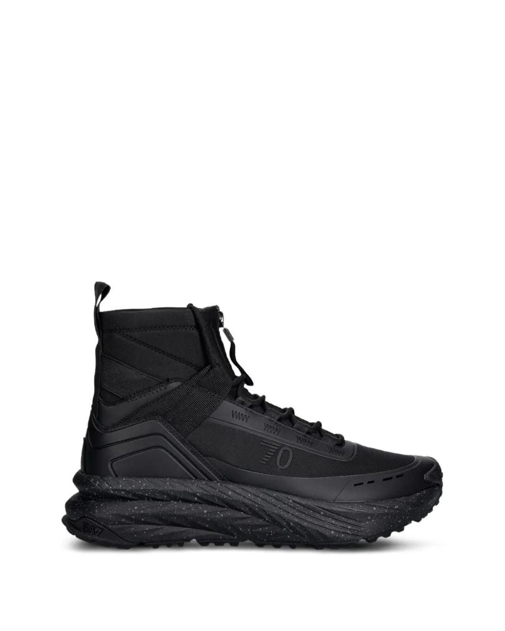 EA7 Black Crusher Sonic Tortoise .0 High-Top Sneakers for men
