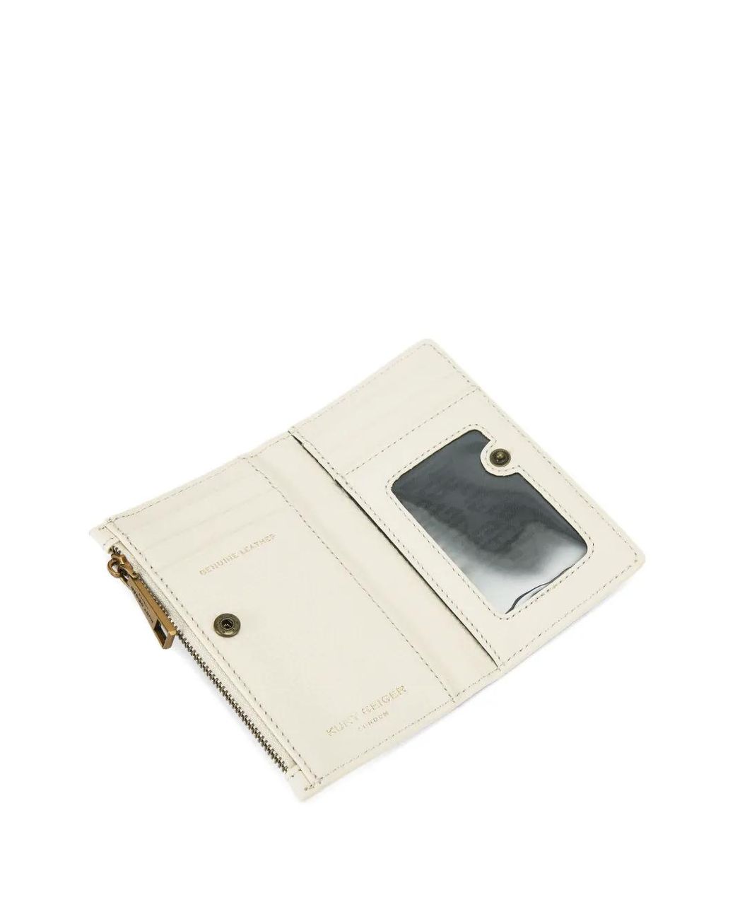 Kurt Geiger Natural Pimlico Quilted Eagle-Head-Embellished Bifold Wallet