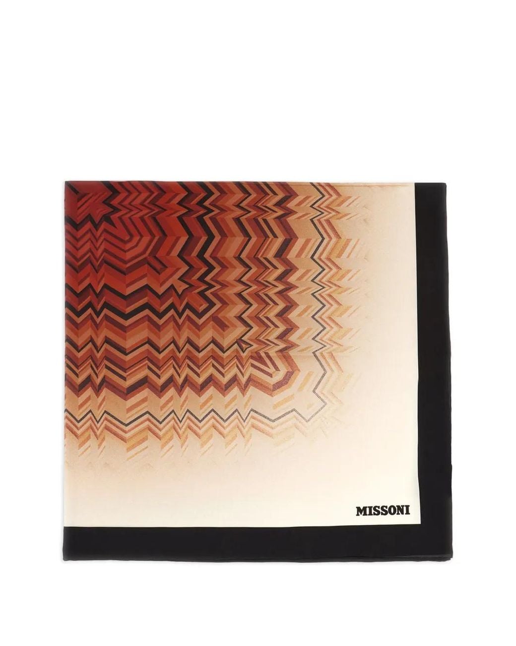Missoni Brown Geometric Patterned Scarf
