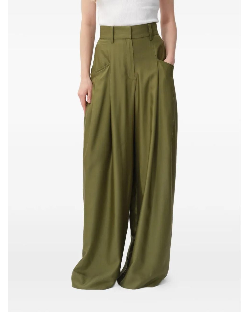 Concepto Green Wild Palazzo Pants