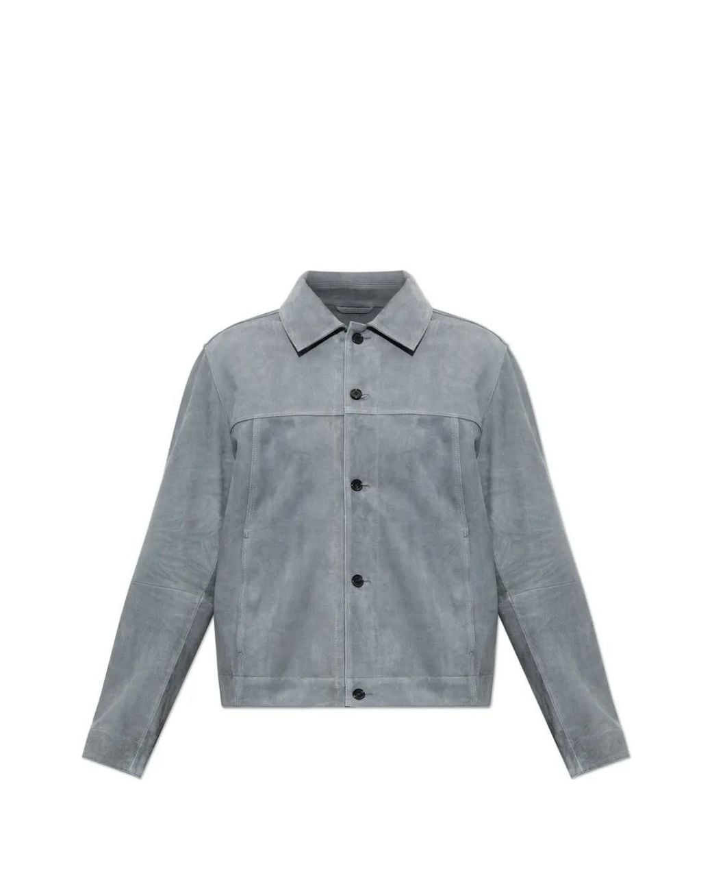 Arma Gray Jaden Leather Jacket for men