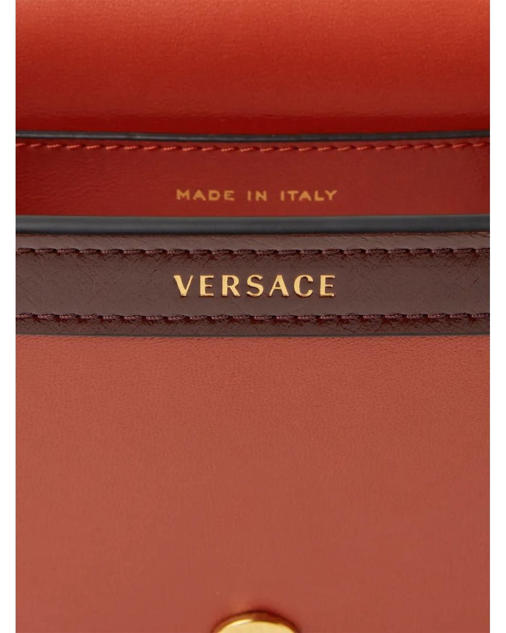 Versace Red Emblème Nappa Mini Bag