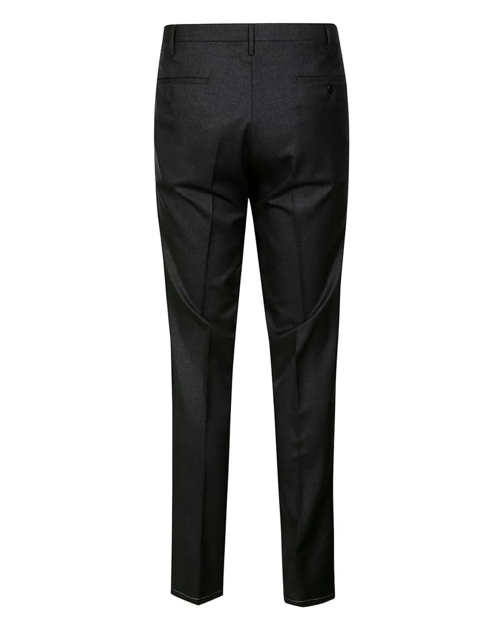 Rota Black Hook-Zip Wool Pants for men