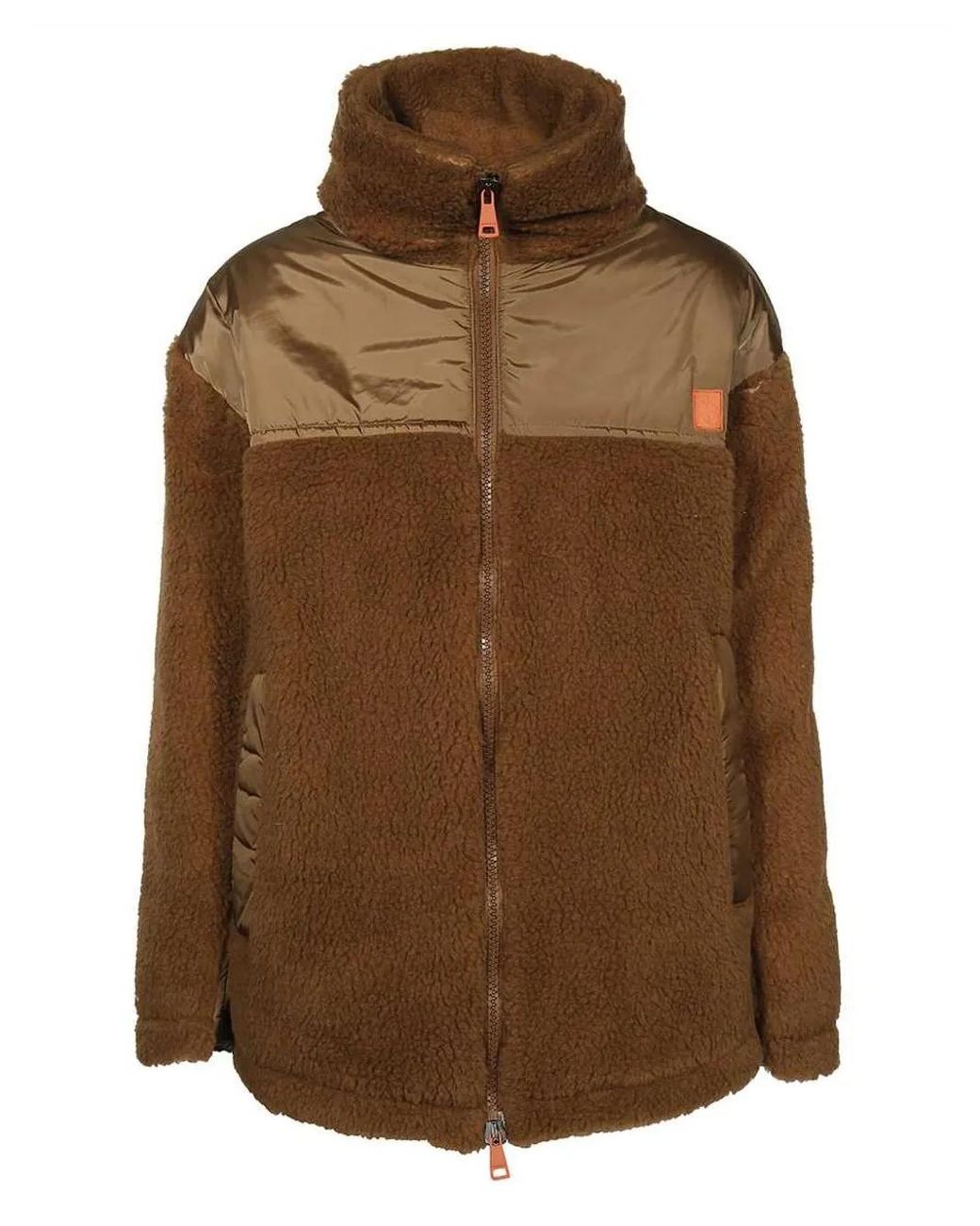 Weekend by Maxmara Brown Fleece Oversized Jacket