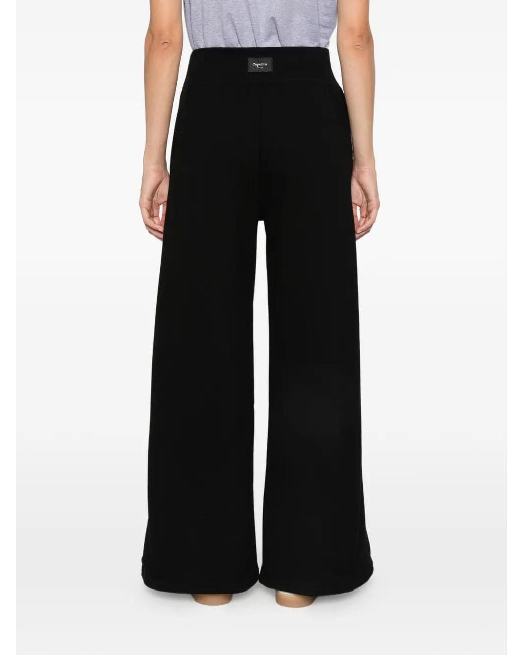 Repetto Black Wide-Leg Track Pants