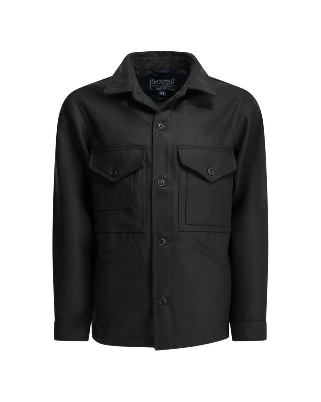 Giacca-Camicia di Ceccarelli in Black da Uomo