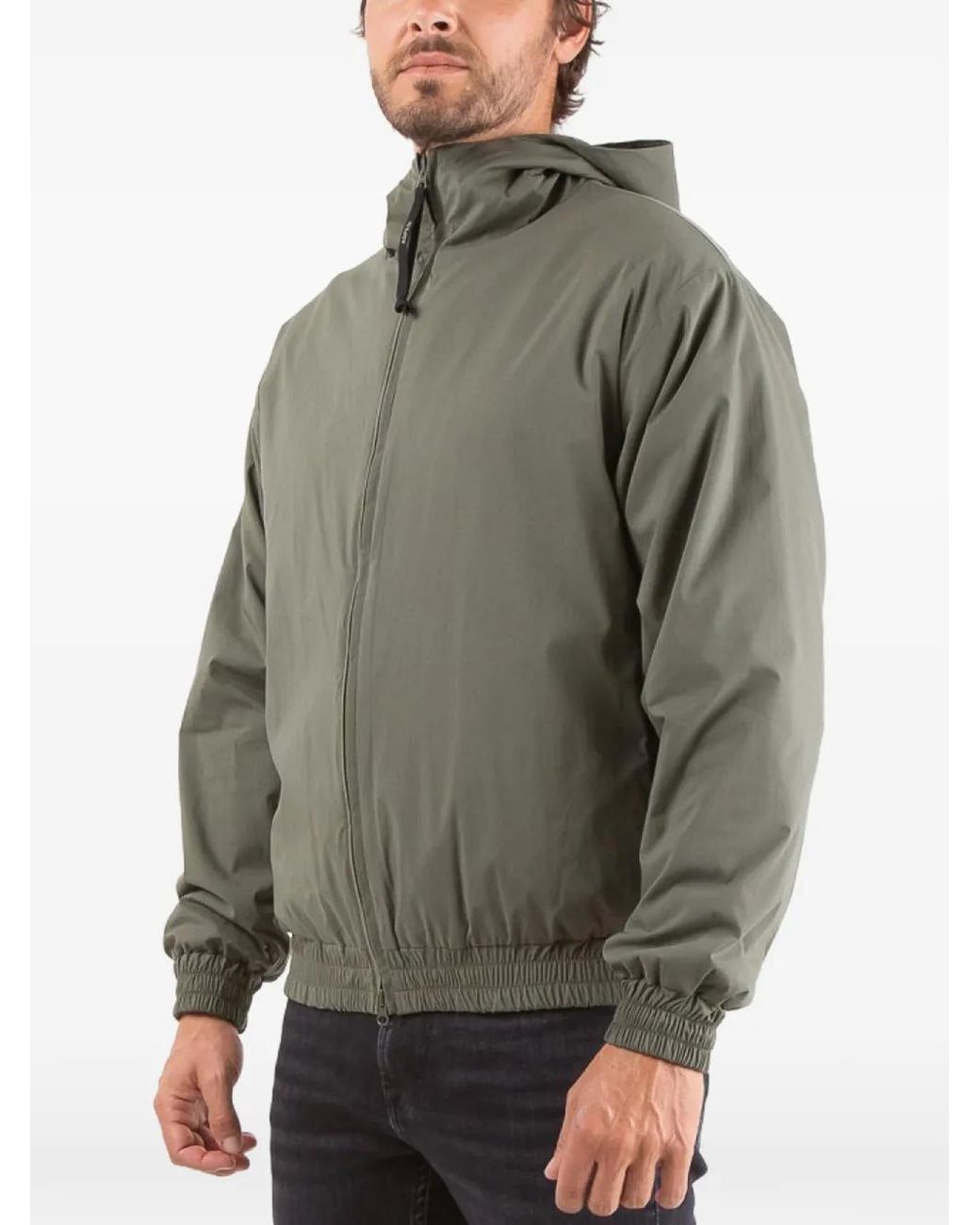Aspesi Green Sharpie Hooded Jacket for men