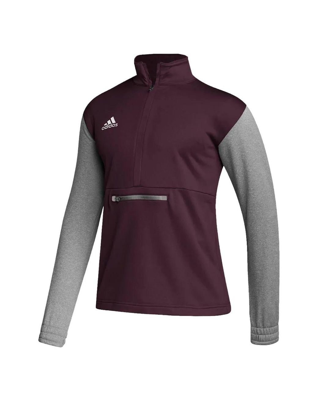 Adidas Purple Pull Team Issue À Col Zippé for men