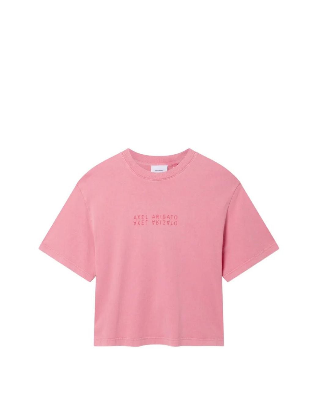 Axel Arigato Pink Reflection Logo-Print T-Shirt