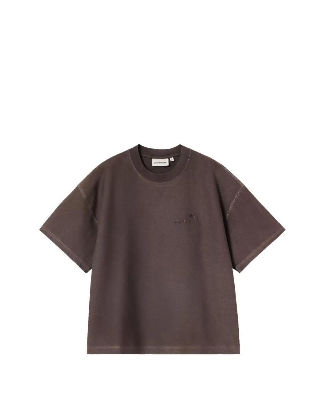 Carhartt Brown Lambert Logo-Embroidered T-Shirt