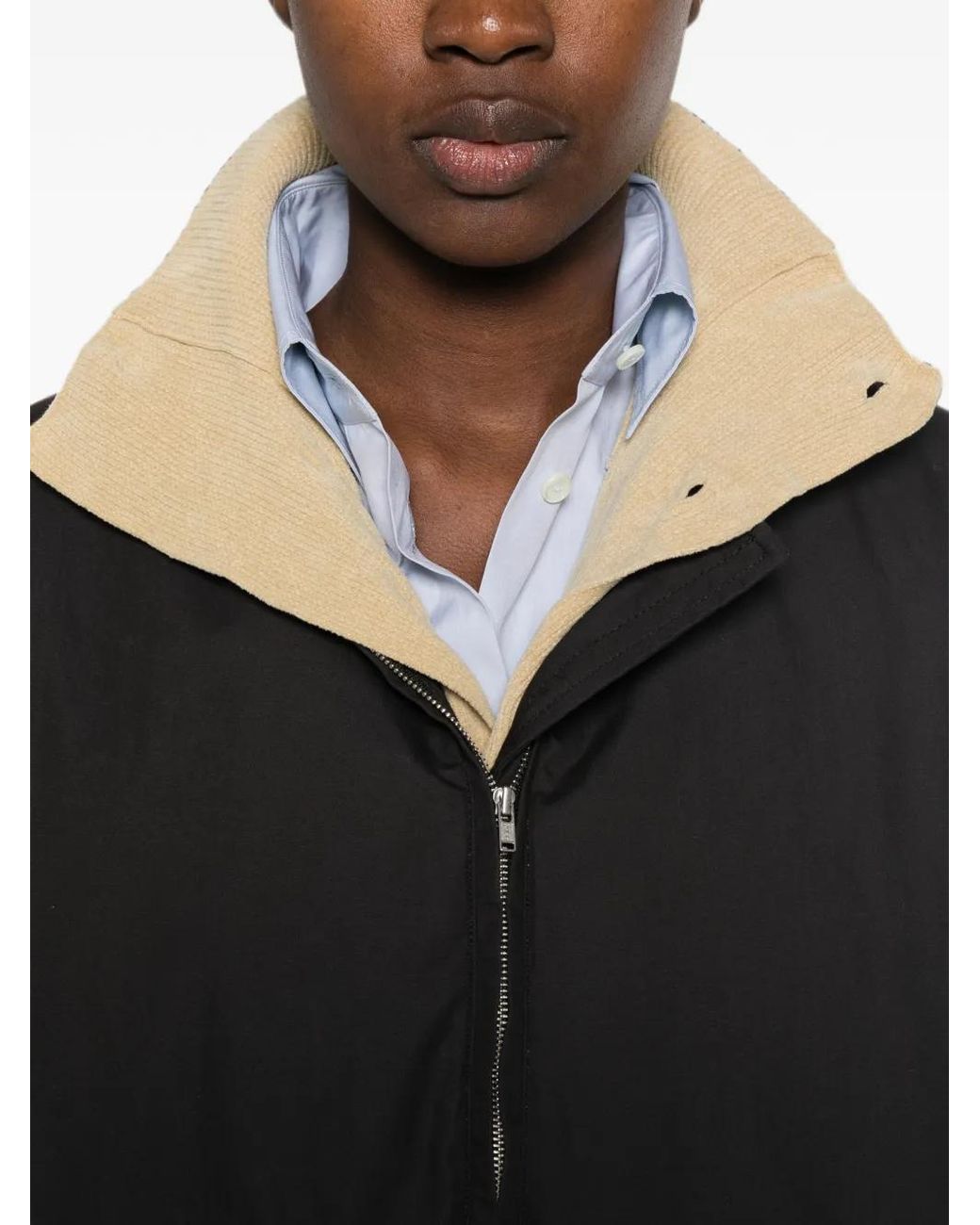 LAMRONS Black Zip-Up Jacket