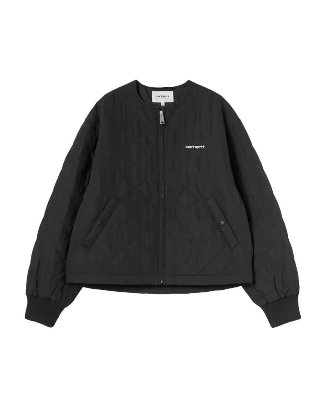 Carhartt Black Quilted Buttoned Puffer Jacket