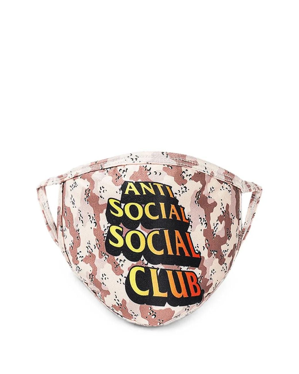 ANTI SOCIAL SOCIAL CLUB Pink Logo-Print Face Mask for men