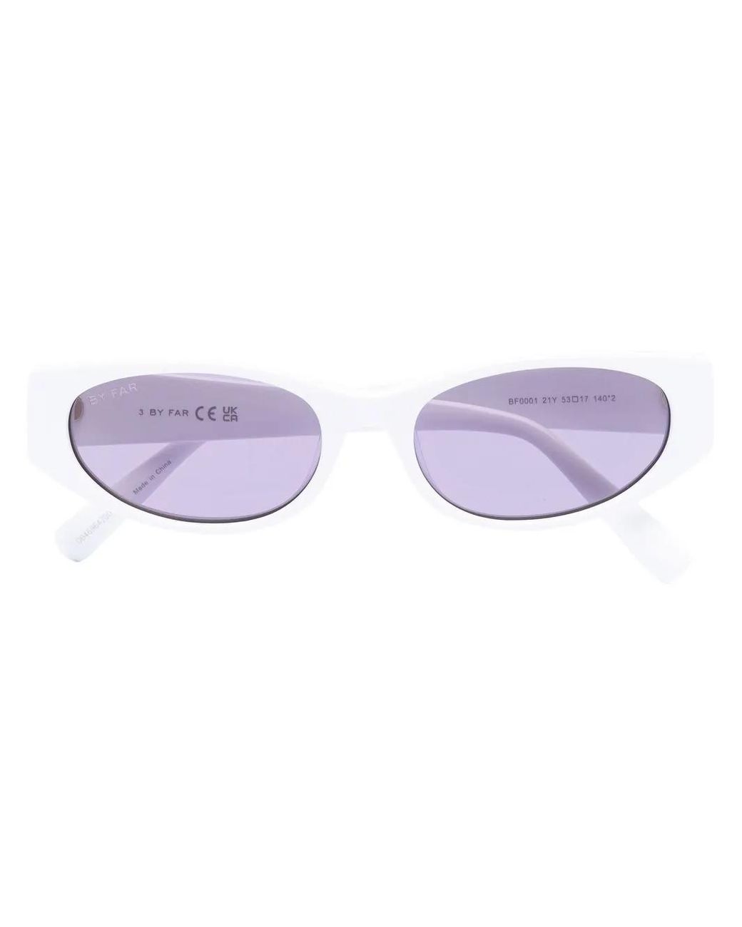 By Far Purple Rodeo Rectangular-Frame Sunglasses
