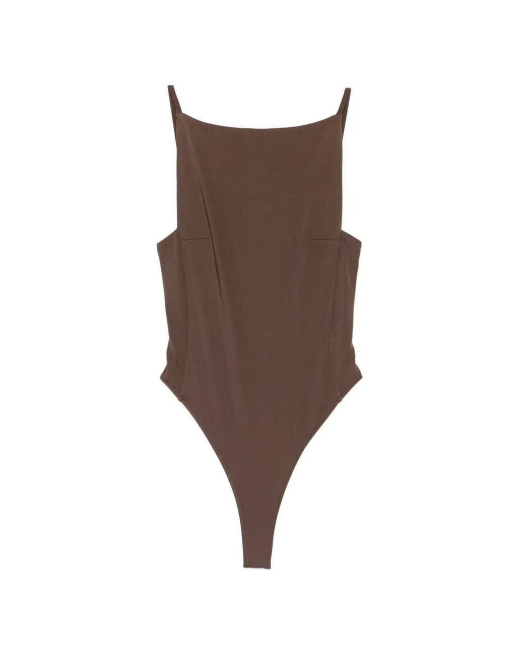 Jacquemus Brown "Le Maillot Sole" One Piece